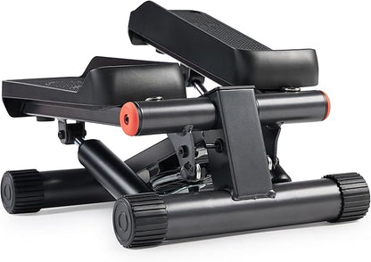 Sunny Health & Fitness Mini Steppers for Exercise at Home, Stair Step Workout Machine with Optional Resistance Bands, Full Body Cardio Equipment, Optional Free SunnyFit App Connection Smart Stepper