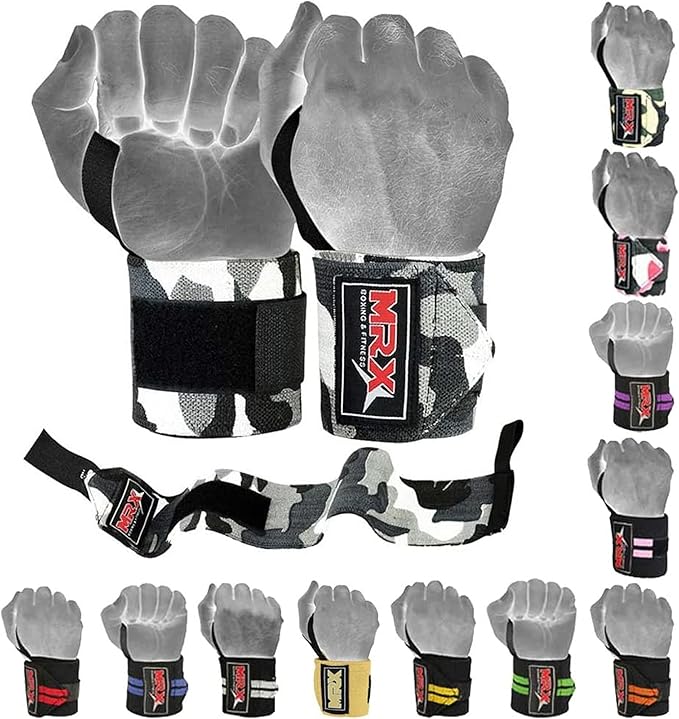 MRX Weight Lifting Gym Training Wrist Wraps for Wrist Support Bodybuilding Workout Wrap Men/Women