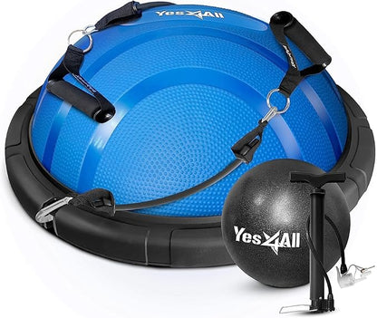 Yes4All 880LBS Half Ball Balance Trainer, Pilates Balance & Stability Ball for Exercises, Home Gym, Floor & Full Body Workouts