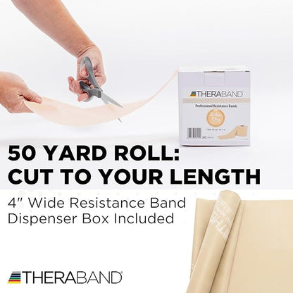 THERABAND Resistance Band, Special Heavy, 50-Yard Roll, Elastic Band for Exercise