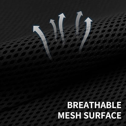 Exercise Bike Seat Cushion for Long Rides, High-Density Foam Padding, Breathable Mesh Non-Slip Cover, Stationary Bike & Rowing Machine Seat Pad for Comfort and Support