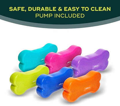 FitPAWS® K9FITbone® - Regular, Aqua | Dog Balance Training Platform & Exercise Equipment | Workout Tool for Strength, Core & Stability