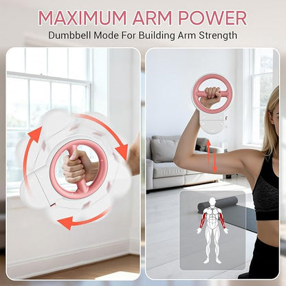 ADISTAR 3-IN-1 Multifunctional Rotator Burn Machine - 360° Spinning Arm Workout, Dumbbell & Adjustable Chest Expander, Forearm Exercise Equipment, Portable Home Gym with Resistance Band & Weight Stack
