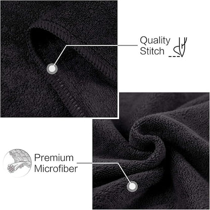 SUNLAND Microfiber Gym Bath Towel Ultra Soft Travel Camping Towel Super Absorbent Swimming Sport Towels with Carry Bag for Adults and Children