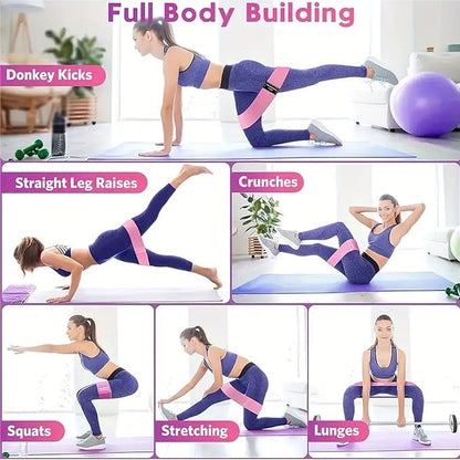 Women's Home Pink Global Pilates 13-Piece Basic Set, Home Pilates Fitness Equipment, Includes Resistance Bands, 14-Inch Magic Circle, Mini Ball, Pilates Strength, Shaping, and Flexibility Starter Kit.
