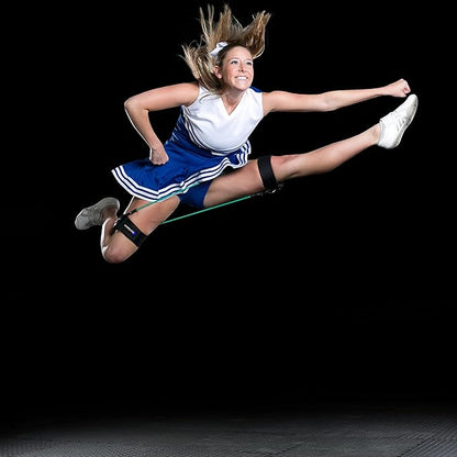 Cheer Kinetic Bands – Leg Resistance Bands for Cheerleaders | Improve Flexibility, Jumps, Stunts & Tumbling | 4-Level Resistance System with 12 Stunt Strap Colors + Digital Training Downloads