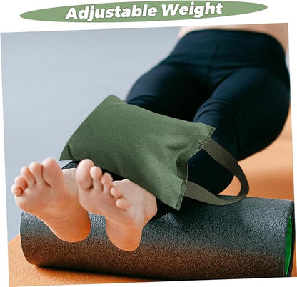 2Kg Weighted Sandbag for Yoga and Fitness Durable Canvas Bag with Handle Empty Design for for Training Dance and Exercise Activities