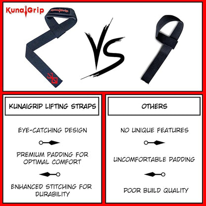 Anime Lifting Straps - Padded Wrist Straps for Weightlifting, Bodybuilding, Gym Workouts, Powerlifting, Deadlifts & Fitness (Soft Cotton 23.5 inch, 1 Pair)