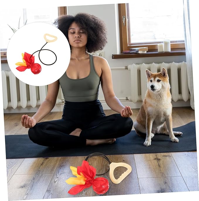 Mipcase Professional Yoga Multi-use Exercise for Core Workouts Balance Training and Coordination for Home Fitness and Elderly Exercise Red