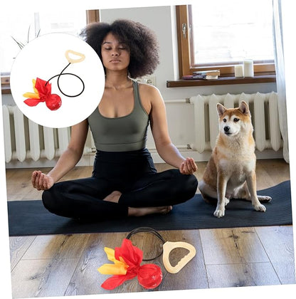 Mipcase Professional Yoga Multi-use Exercise for Core Workouts Balance Training and Coordination for Home Fitness and Elderly Exercise Red