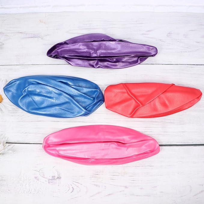 BESTYASH 4pcs Anti-Burst Yoga Balls PVC Exercise Balancer Mini Pilates Balls Thickened Non-Slip Stability Trainer for Core Workout Home Gym Fitness (15-35cm Random Size, Red Pink Blue