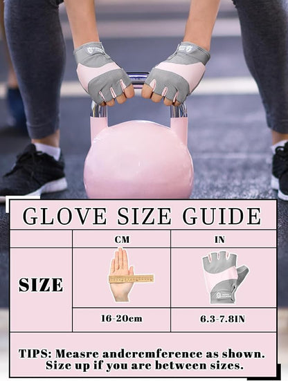 3 Pairs Weight Lifting Gloves for Men Women, Gym Workout Gloves with Full Palm Protection, Breathable Anti-Slip Fitness Glove for Training, Cycling, Pull-ups, Medium