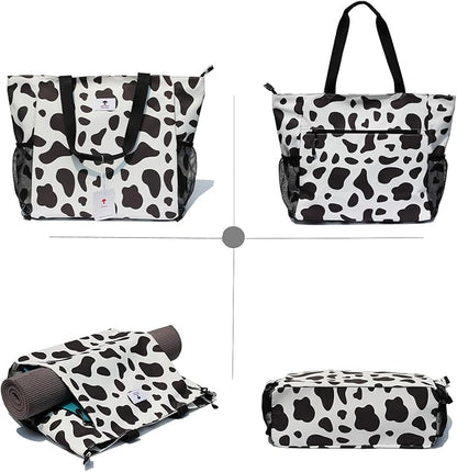 ESVAN Yoga Mat Bag Yoga Tote Carrier Shoulder Bag Carryall Tote for Office,Yoga,Pilates,Travel,Beach and Gym
