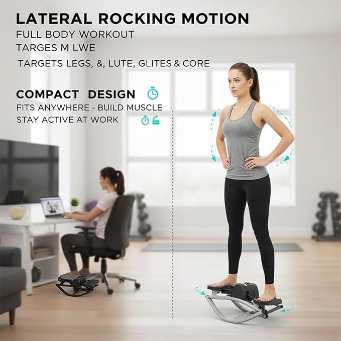 U Shape Stepper - Compact for Small Spaces, Digital Display for Home Cardio Workout and Apartment Fitness, Suitable for Home