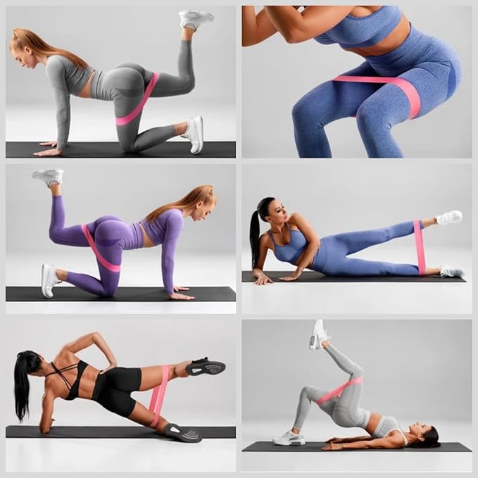 YXILEE Pilates Ring Circle Set - Workout at Home Workout Equipment Women - Booty Bands Stretching Equipment Pilates Mini Exercise Ball for Legs Arms and Thighs