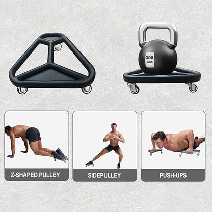 HOTWAVE Ab Roller Wheel for Core Workout – Extra-Wide Ab Exercise Equipment for Abs, Arms & Back – Stable & Quiet Fitness Roller for Home Gym Strength Training – Includes Knee Pad – For Men & Women