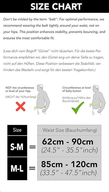 Fitgriff® Running Belt for Men & Women - Secure Jogging Pouch for Phone, Keys & Essentials - For All Cell Phones