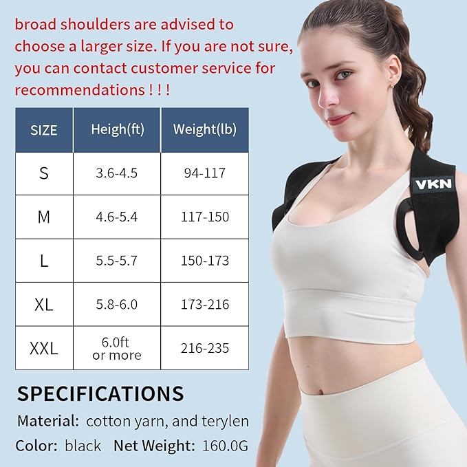 VKN Fitness Heavy Shoulder Straps, Open ShoulderAssist Straps ，Bench Presses, ShoulderTraining Straps, Press Lifts,Chest Straight, Straight BackAssist Straps