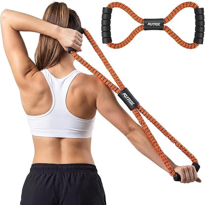 Figure 8 Resistance Bands for Arm, Back, Workout Bands for Working Out, Heavy Exercise Bands with Handles for Strength Training, Physical Therapy, Pilates, Yoga, Home Gym Equipment for Women and Men