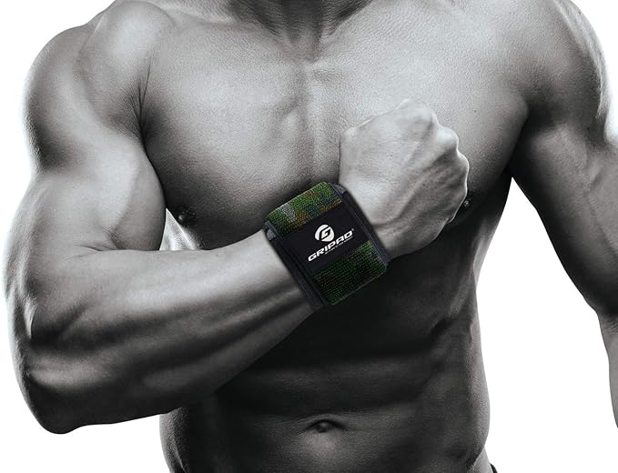 Gripad 12" x 3" Weight Lifting Support Wrist Wraps, Strong Wrist Wraps, 2 Thumb Loops – Great for Weightlifting, Powerlifting, Bodybuilding, Strength & Cross-Training.