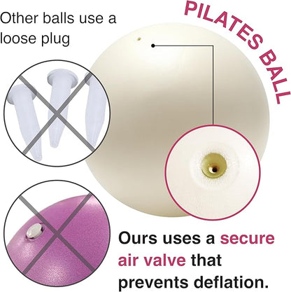 Axene At Home Pilates Kit - Pilates Ring and Ball Set - Pilates Essentials Kit for Women with Mini Ball, Resistance Bands, Exercise Guide & Bag - Kit de Pilates en Casa