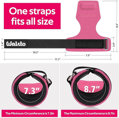 Weight Lifting Wrist Strap，Double Layer Leather Wrist Wraps with Neoprene Padding for Weightlifting & Deadlifts – Adjustable Gym Straps for Men & Women