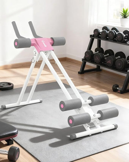 GuuG Ab Machine Ab Trainer Machine : Adjustable Ab Machine for Stomach Workout at Home Gym Ab Workout Foldable Core Strength Training Equipment Home Gym System