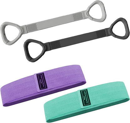 Full Body Resistance Bands Set for Women & Men, Professional Upper & Lower Body Workout Bands for Arms, Legs, Glutes, Yoga, Strength Training, Home Gym Fitness Equipment