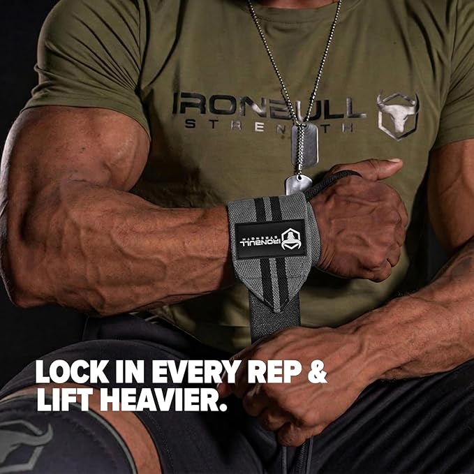 Wrist Wraps for Weightlifting (USPA & IPL Approved) - 18” Premium Quality Wrist Straps for Weightlifting - Weight Lifting Wrist Wraps with Thumb Loop - Best Gym Wrist Wraps for Lifting Weights, Curls & Dips - Lifting Wrist Wraps for Bench, Powerlifting...