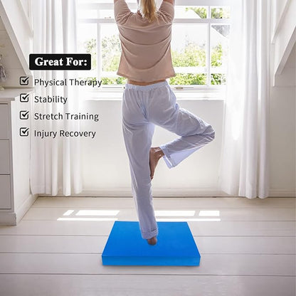 Balance Pad,Foam Exercise Pad for physical therapy Yoga Balance Pads for Balance Exercise Stability Workout, Knee and Ankle Exercise