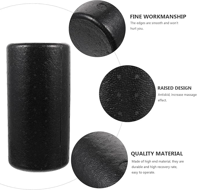 CHILDWEET Epp Foam Roller Yoga Massage Stick for Muscle, 15x30cm Fitness Roller for Legs, Back, Feet Deep Tissue Massage, Yoga Accessories for Athletes and Home Workout