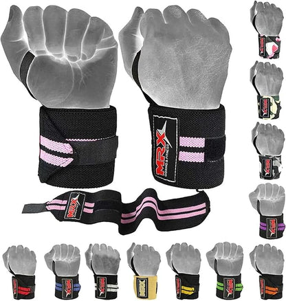 MRX Weight Lifting Gym Training Wrist Wraps for Wrist Support Bodybuilding Workout Wrap Men/Women