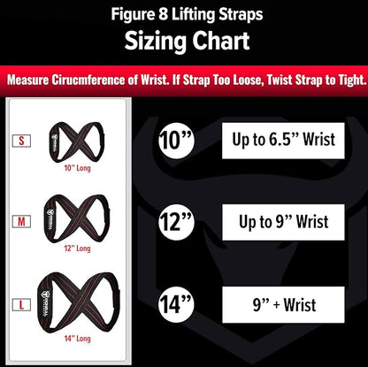 Iron Bull Strength Heavy Duty Lifting Straps for Deadlift - Figure 8 Wrist Straps for Heavy Weight Lifting, Strongman, Powerlifting, Workout and Weightlifting - for Men