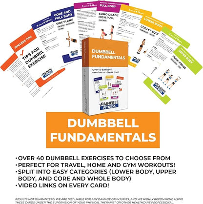 Exercise Flash Cards - Workout Cards Deck - Exercise Cards for Home Workouts Women & Men