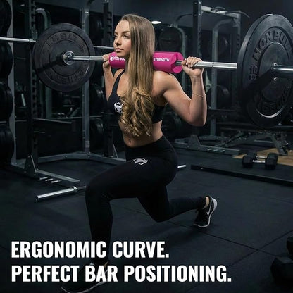 Advanced Squat Pad - Barbell Pad for Hip Thrusts, Squats & Lunges - Neck & Shoulder Squat Bar Pad Cushion Support Foam for Extra Comfort