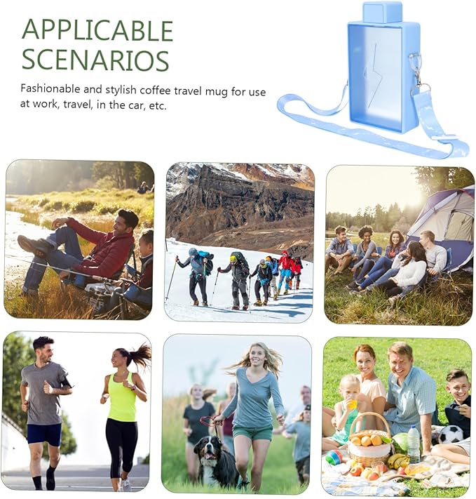 Portable Gym Water Bottle Durable Sipping Bottle for Sports Convenient Design with Crossbody Strap for Fitness and Outdoor Activities Stylish Ice