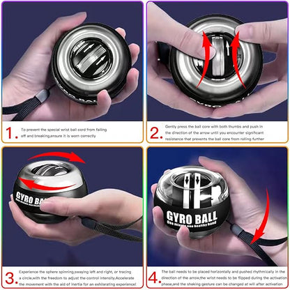 Adjustable Twisted Arm Trainer 60-110 Gyro Ball- Chest Workout Equipment, Arm Twister&Shoulder Exercise Equipment, Durable Chest Trainer for Men, Portable Home Exercise Equipment,Arm Forcerod
