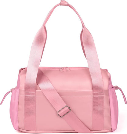ALUSBELL Women's Sport Gym Tote Bag Small Duffels Bag with Wet Compartment, Carry On Crossbody Bag For Sport Travel Workout