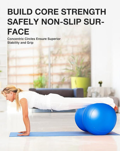 Extra Large Peanut Ball - 39.37"x19.67" Pregnancy, Labor, Birthing, Sensory | Physical Therapy Ball | Exercise Ball - Autism Therapy | Yoga Birth Ball - Core Strength, Stability, Fitness