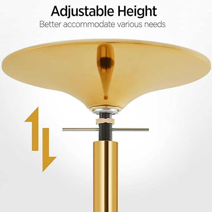 Yaheetech Professional Dance Pole Spinning Static Dancing Pole Portable Removable 45mm Dance Pole Kit for Exercise Club Party Pub Home w/Tools, Silver/Gold