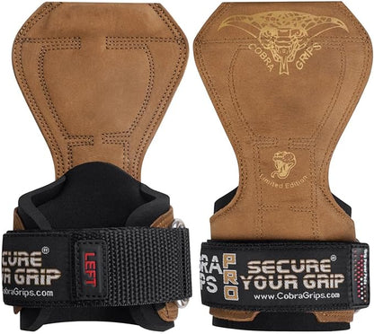 Cobra Grips PRO Weight Lifting Gloves Heavy Duty Straps Alternative with Power Lifting Hooks Padded Wrist Support for Deadlifts & Bodybuilding