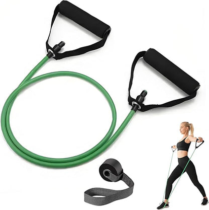 Premium Exercise Bands Resistance Bands Set with Handles & Door Anchor - Perfect Stretch Rope for Home Workouts, Ideal for Fitness Enthusiasts & Home Gym