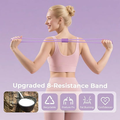 Targeted Training Pilates Kit,Upgraded Pilates Equipment for Women with 14'' Magic Circle, Figure 8 Bands, Pilates Ball & Bands to Firm Core, Thighs, Glutes & Arms at Home - Workout Guide Included