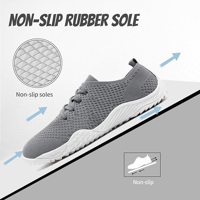 WCIDFY Barefoot Shoes Women Zero Drop Gym Walking Shoes Non Slip Minimalist Tennis Lightweight Breathable Yoga Sneakers