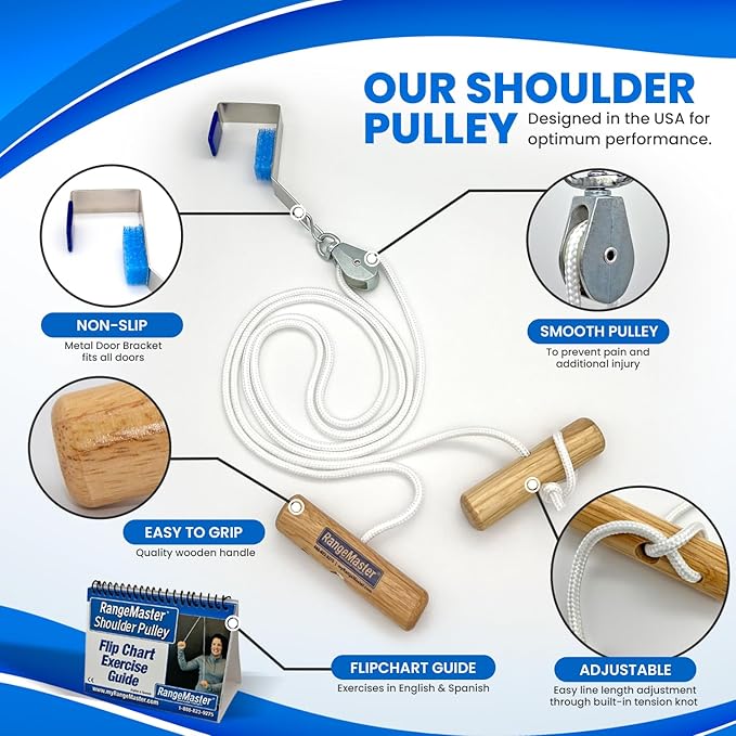 RangeMaster All in one Shoulder Strengthening and Home Therapy Basic Kit │ Physical Therapy Tool │ Aids in Recovery and Increasing Mobility │ Comprehensive Exercise Guide