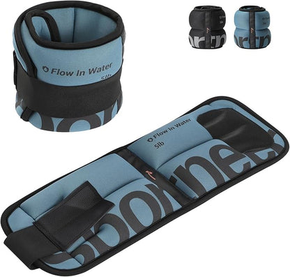 Sportneer Ankle Weights for Men Women Strength Training, 4/10 lbs Pair Leg Weights Set Comfortable and Soft Perfect for Dancing Running Walking Fitness Workout