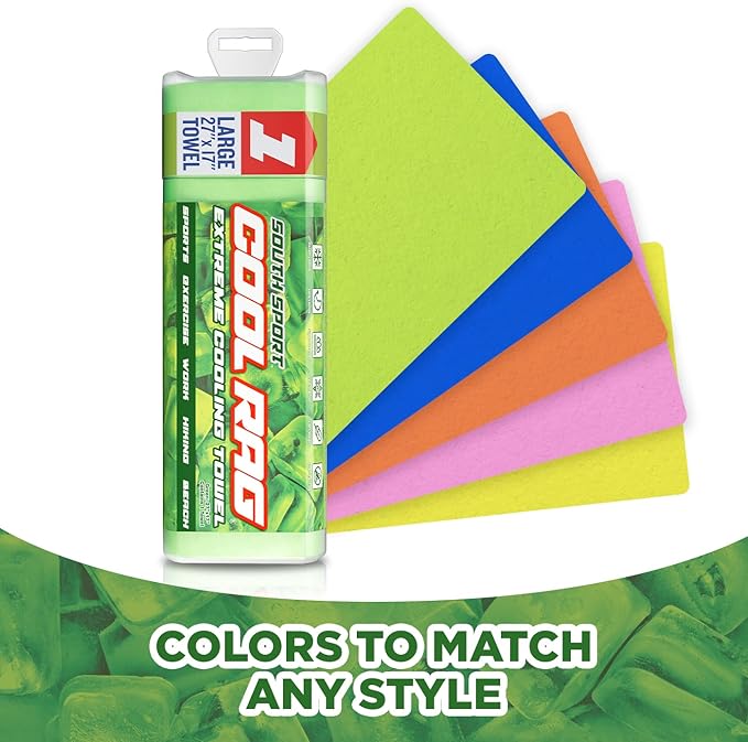 Cool Cool RAG Extreme Cooling Towel for Heat Relief - PVA Cooling Towel for Workout, Gym, Running and for Other Outdoor Sports - Cooling Rag for Neck - Cool Towel for Quick Cooling