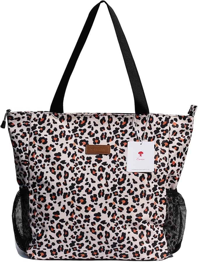 Original Floral Water Resistant Large Tote Bag Shoulder Bag for Gym Beach Travel Daily Bags Upgraded