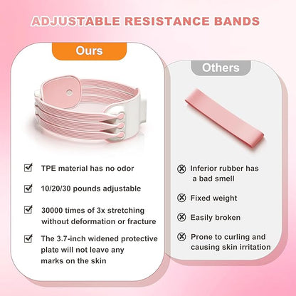 Adjustable Booty Bands-Resistance Bands for Legs Working Out-10/20/30lbs Exercise Workout Band with Carry Bag for Women & Men Physical Therapy, Home Fitness, Strength Training, Yoga