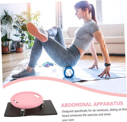 Sliding Fitness Discs with Knee Cushion Multi-functional Ab Exercise Equipment for Home Workouts Durable Quiet Design for Core Strength Training and Full Body Exercises